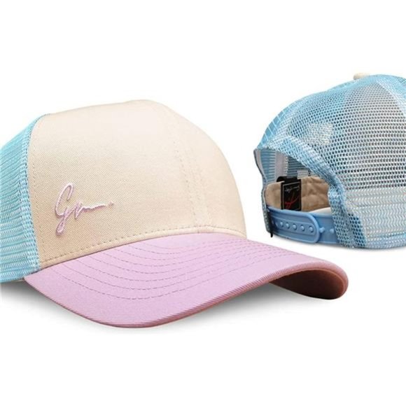 BEACH Trucker Hats for Women Classic Blue & Lavender - Picture 8 of 8